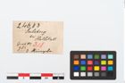 Etikett zu Bronzegehänge (NHMW-PRAE-024683)
